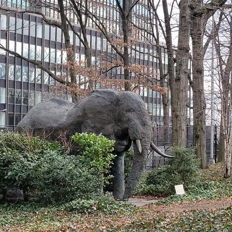 United Nations – Elephant sculpture.
