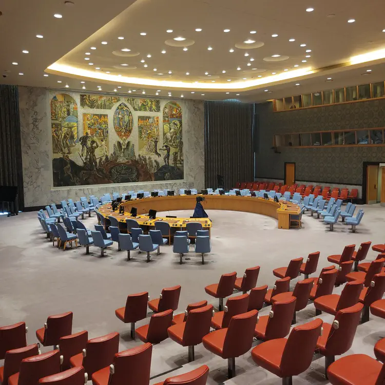 United Nations – Security Council assembly room.