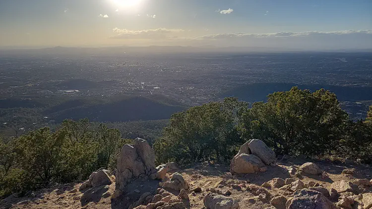 Picacho Peak, looking at Santa Fe below.