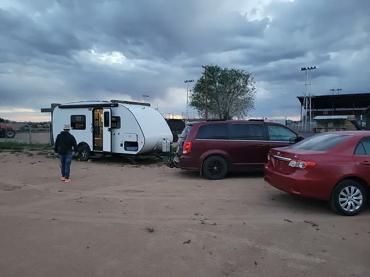 Yves and Chantale's trailer in Santa Fe, New Mexico.