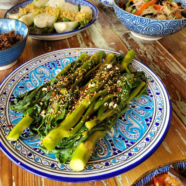 Chinese dinner — Broccolini.