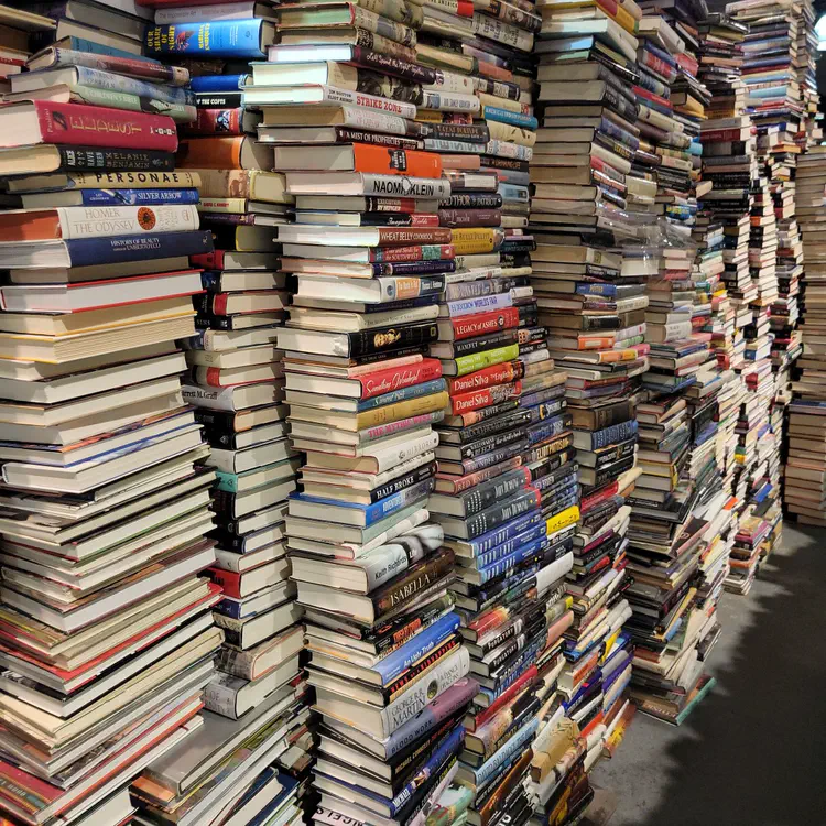 Books stacks.