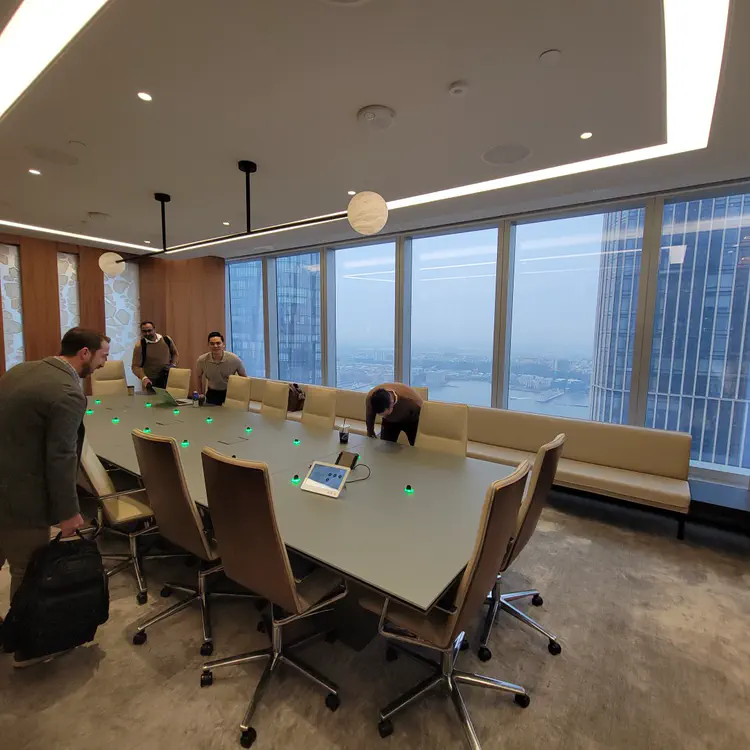 Fancy Manhattan conference room.