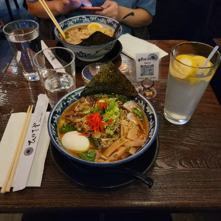 Ramen with random friend I shared the table with. He was also attending the AGU conference.