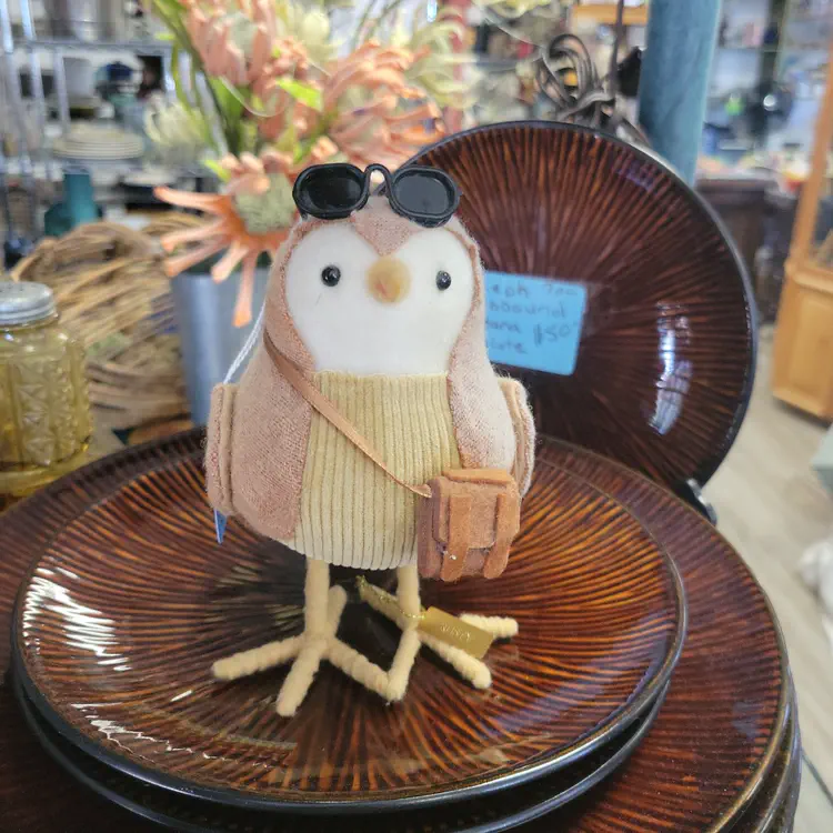 Owl figurine that reminds me of me.