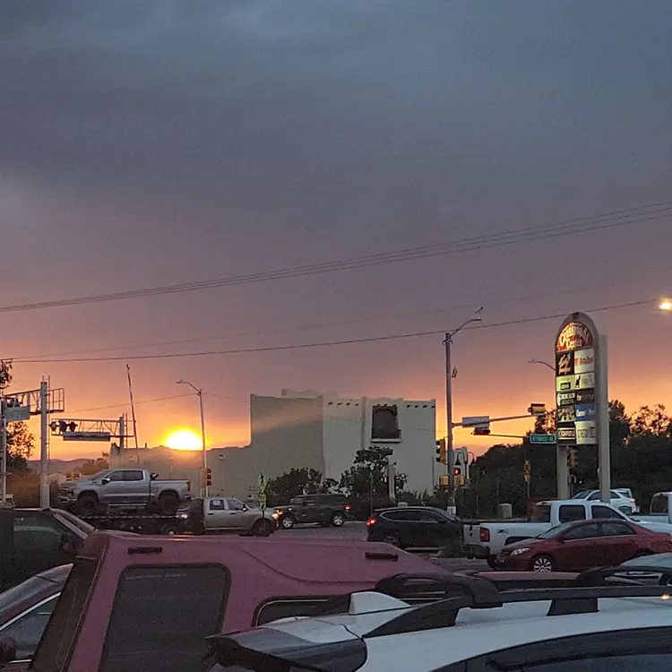 Parking sunset.