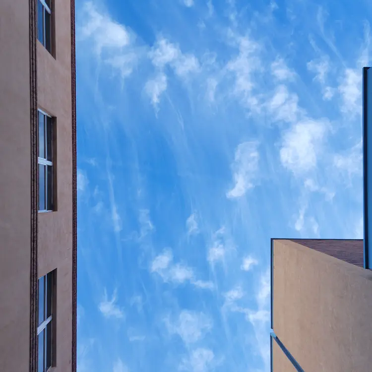 Alley clouds.