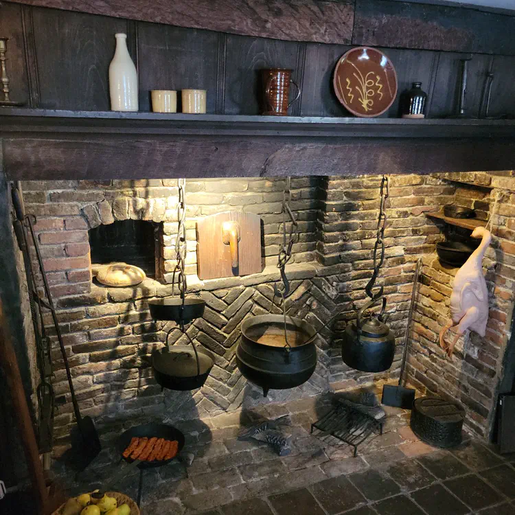 House of the Seven Gables. Fireplace.