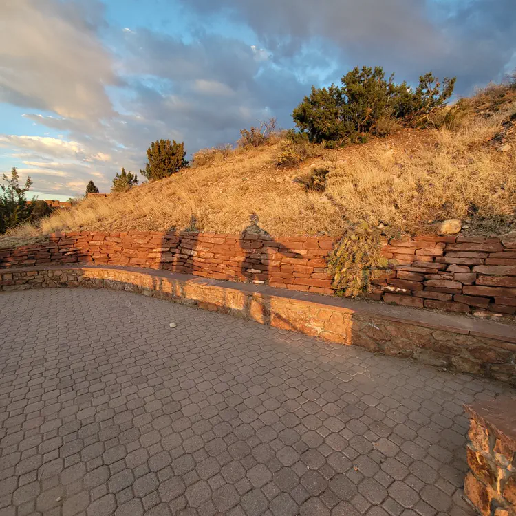 Sunset shadows.