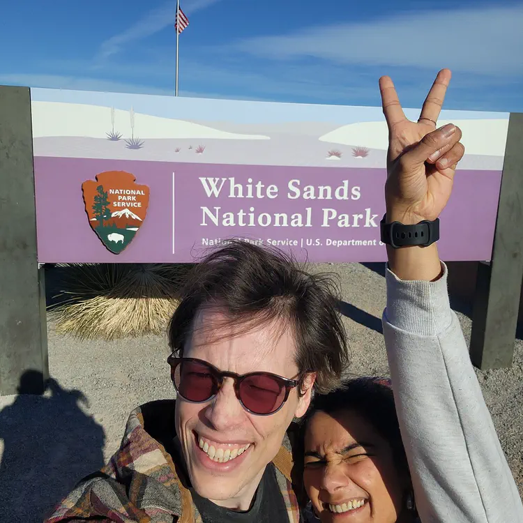 White Sands selfie.