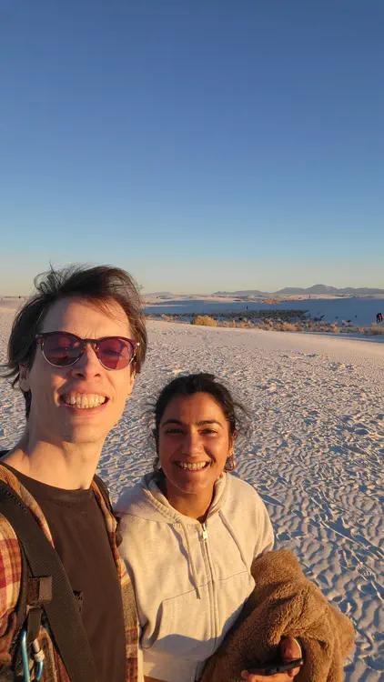 White Sands selfie.