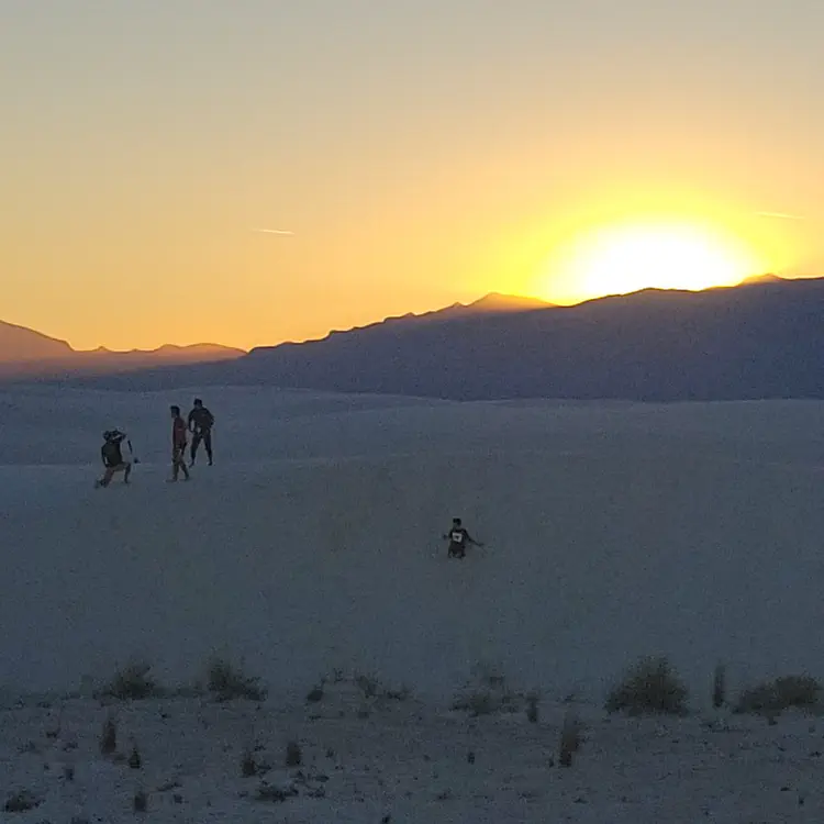 White Sands sunset.