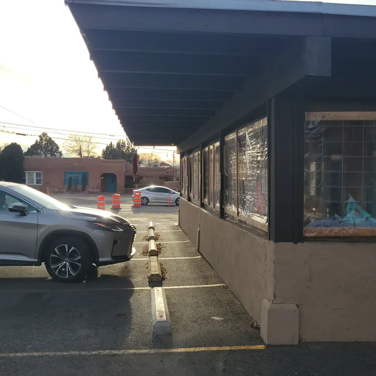 Light through a parking space.