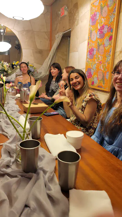 Bachelorette dinner for Riya
