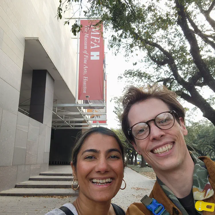 Museum selfie