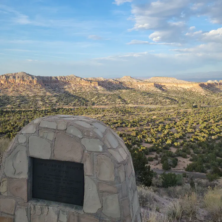 Desert road viewpoint.