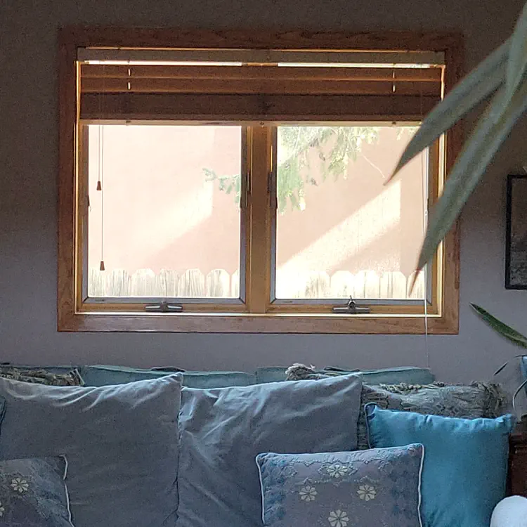 Window and cushions at a friend's house.