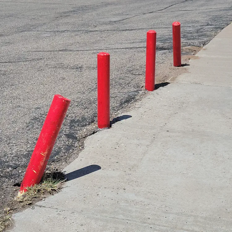 Bollards.