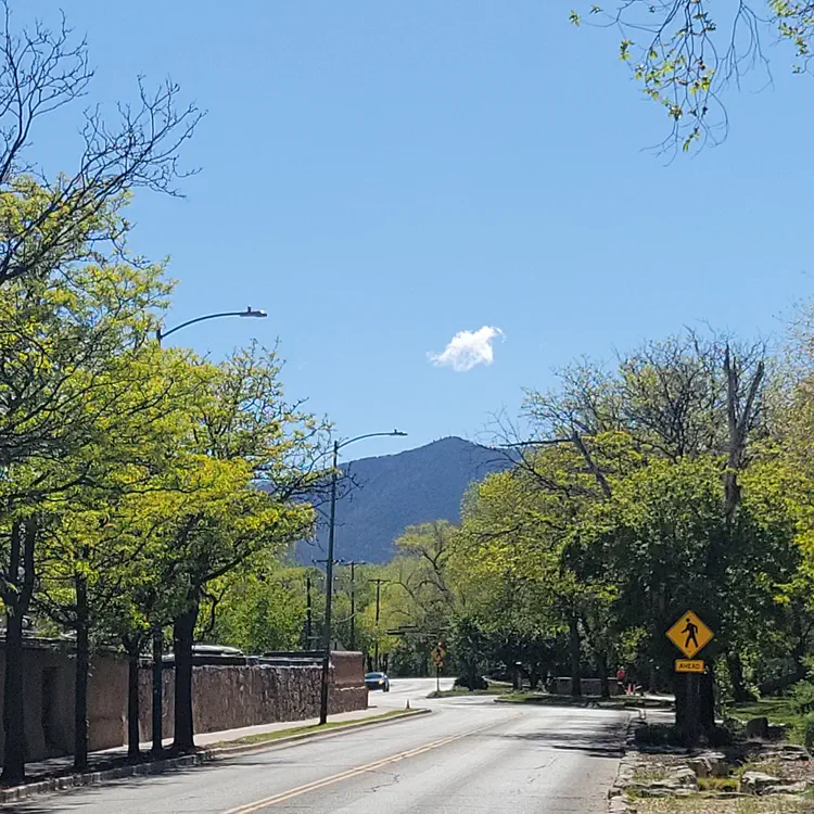 Cloud and road.