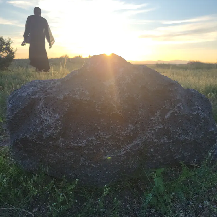 Sunset.