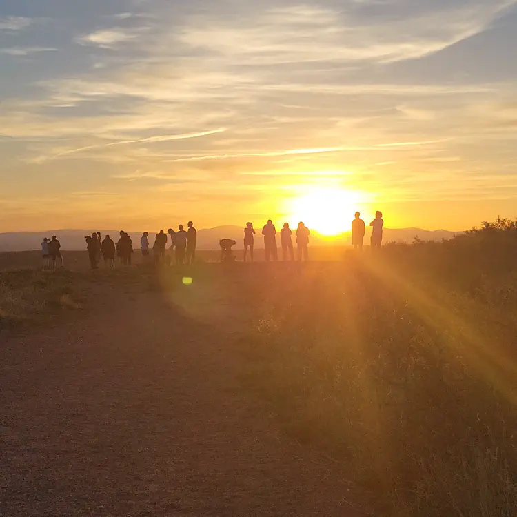 Sunset.