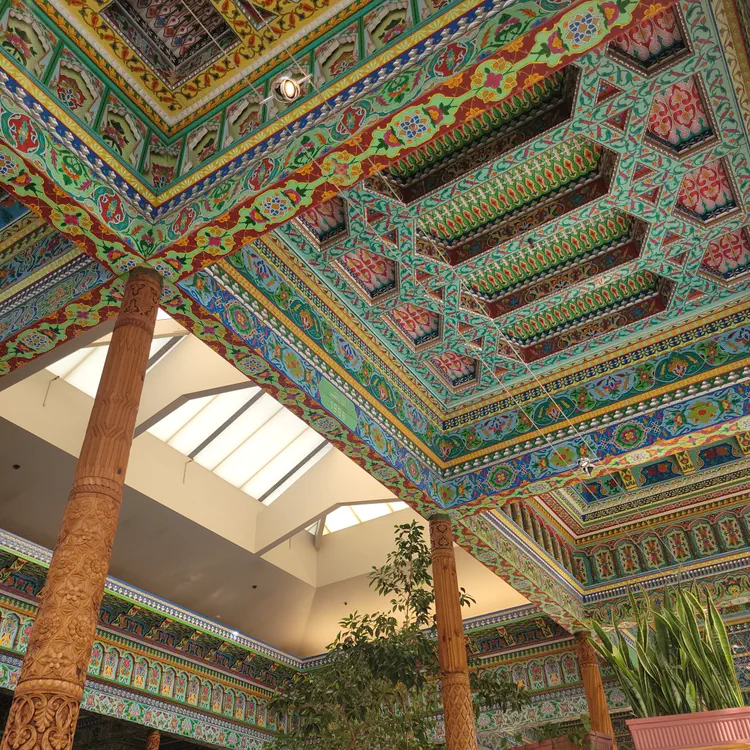 Dushanbe Tea House ceiling.