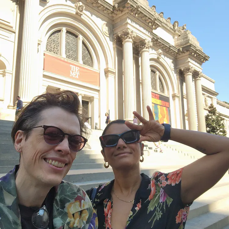 MET selfie.