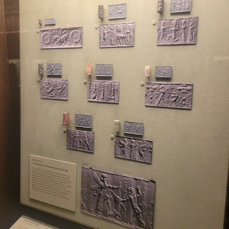 Ancient Mesopotamian cylinder stamp.