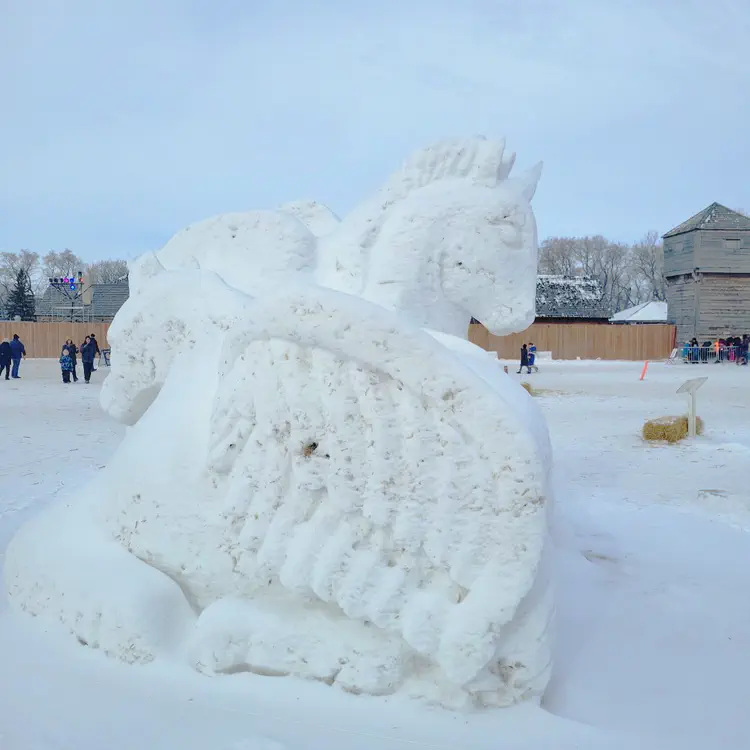 Festival du Voyageur – Snow sculpture.