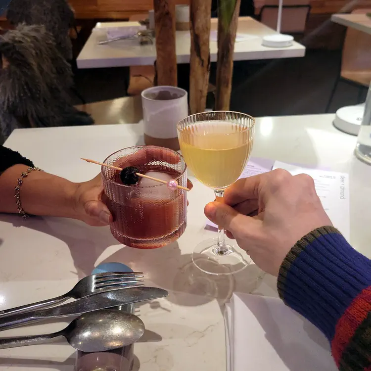 Deer + Almond drinks.