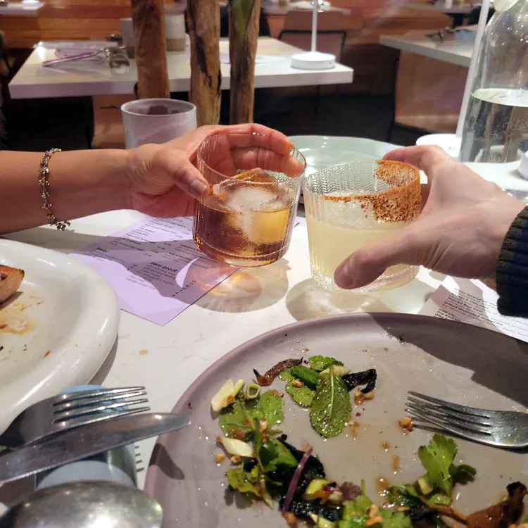 Deer + Almond cocktail.