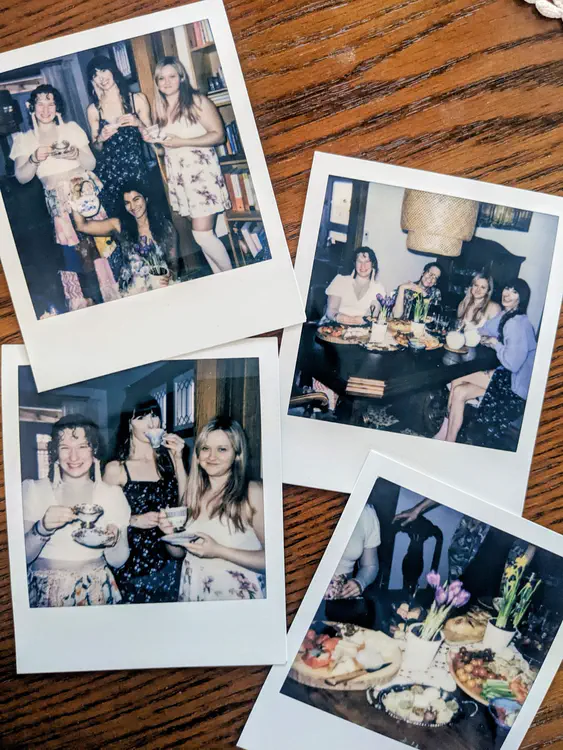 Spring equinoxe tea party polaroids.