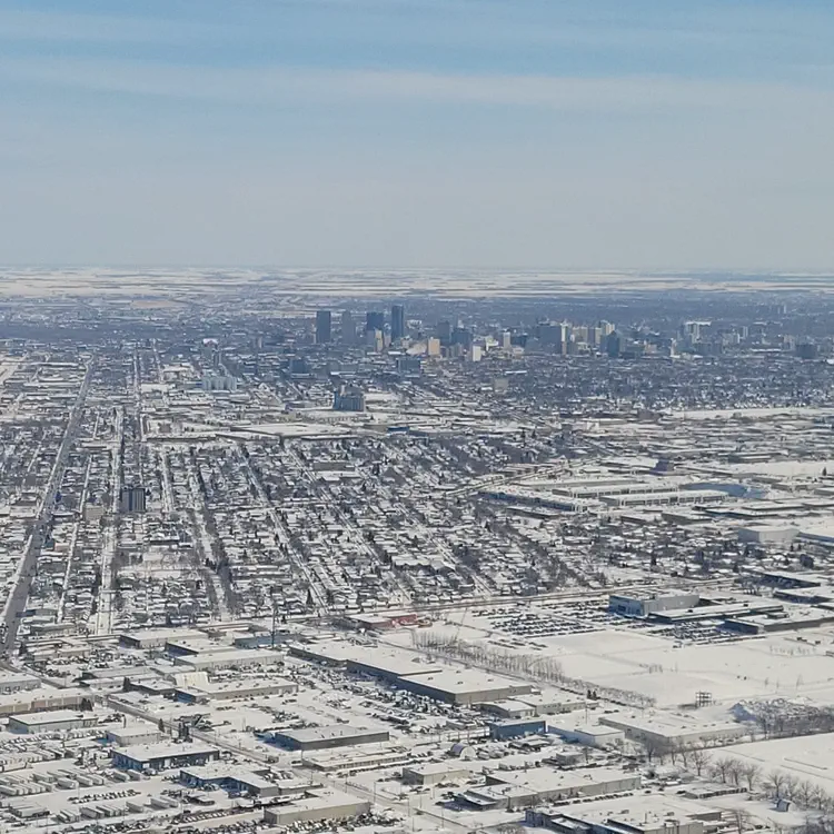 Winnipeg at takeoff.
