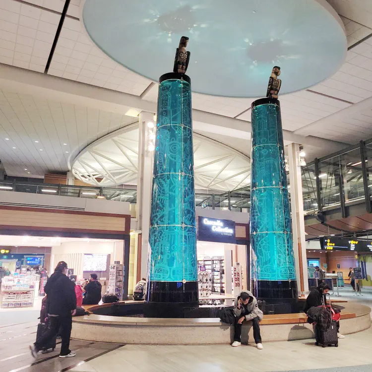 YVR totems.