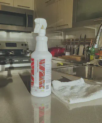 The degreaser is a real help in the kitchen.